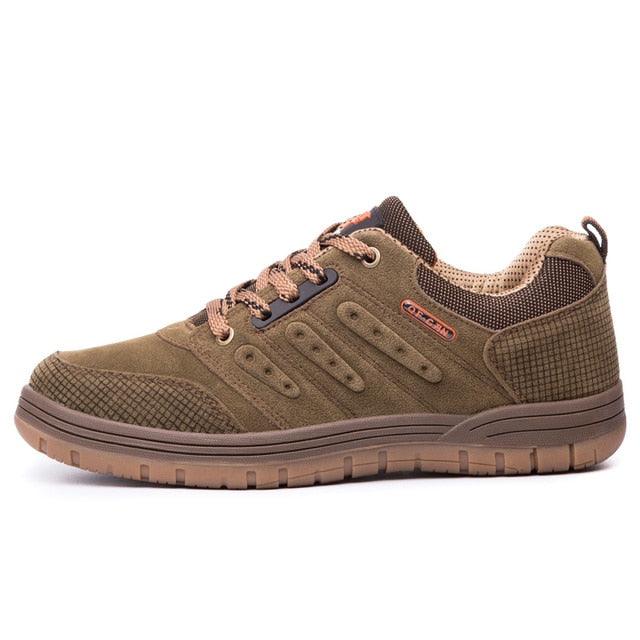 Men's Lace-Up Wear-Resistant Hiking Shoes