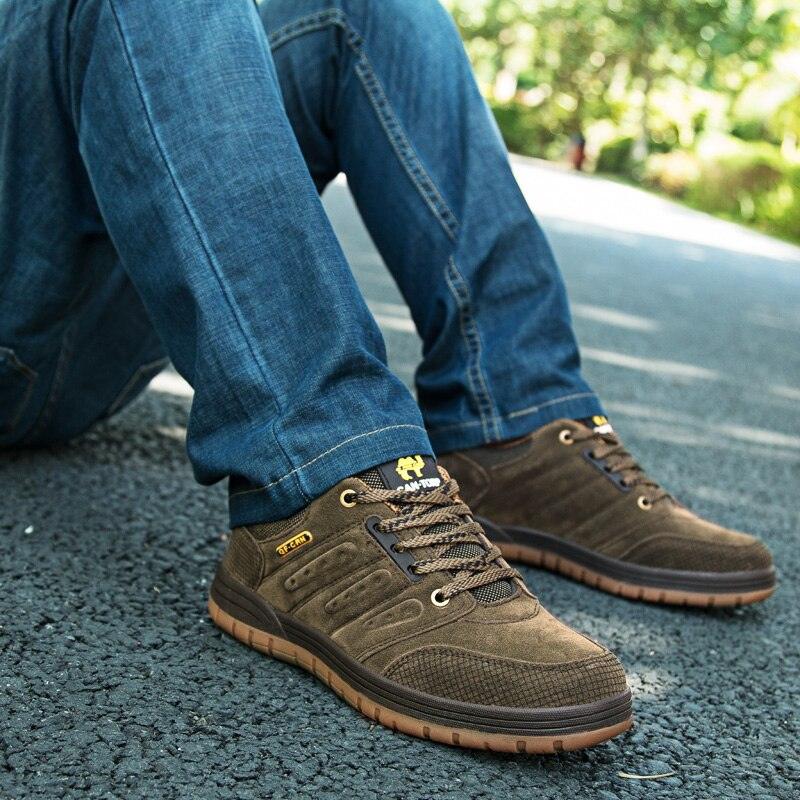 Men's Lace-Up Wear-Resistant Hiking Shoes