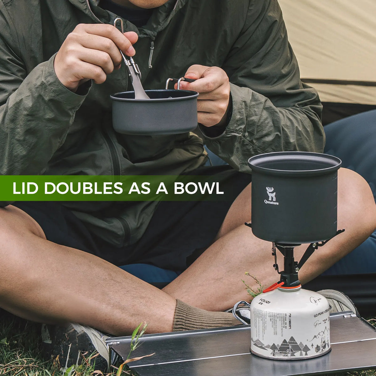 Ultra-Light Aluminum Nestable Camping Cookware Set