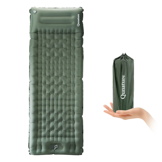 Ultra-Light Inflatable Sleeping Pad With Pillow